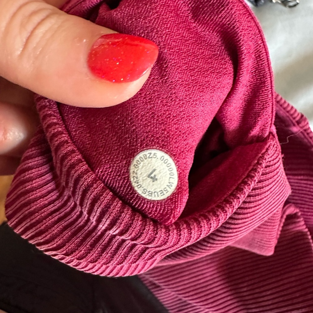 Lululemon Brushed Softstreme Ribbed Zip Flared Pant 32.5" - Picture 6 of 6